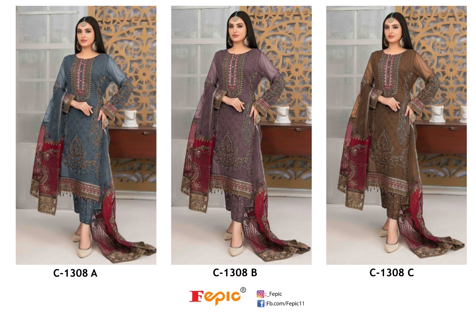 FEPIC-ROSEMEEN-C-1308-GEORGETTE-EMBROIDERY-PAKISTANI-SUITS-SURAT-4
