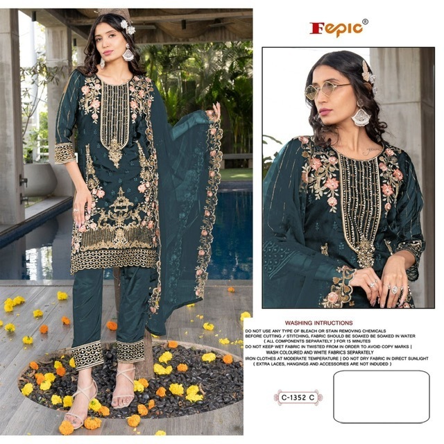 FEPIC-ROSEMEEN-C-1352-ORGANZA-EMBROIDERY-PAKISTANI-SUITS-CATALOGUE-1