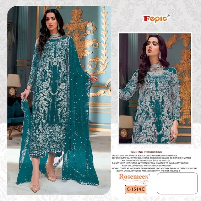 FEPIC-ROSEMEEN-C-1514-ORGANZA-PAKISTANI-SUITS-WHOLESALER-1