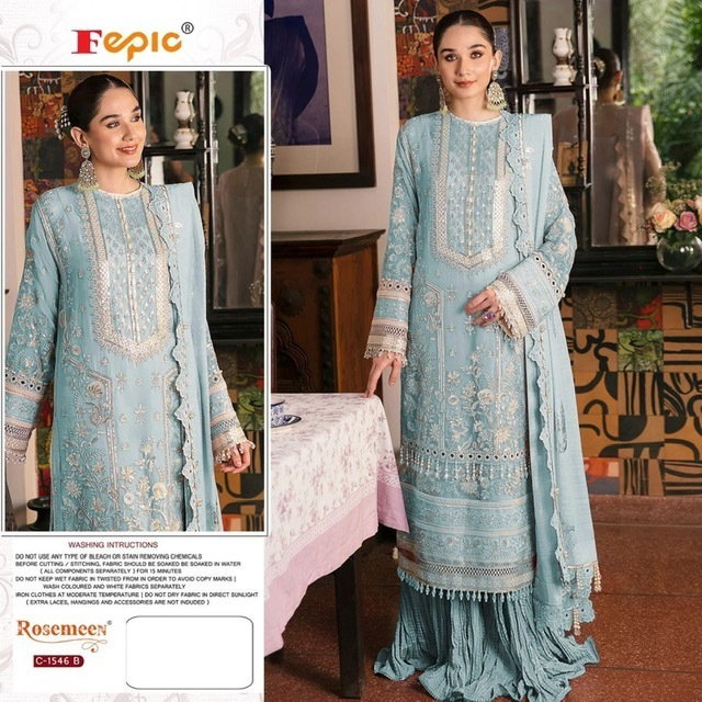 FEPIC-ROSEMEEN-C-1546-ORGANZA-EMBROIDERY-PAKISTANI-SUITS-SUPPLIER-SURAT-1