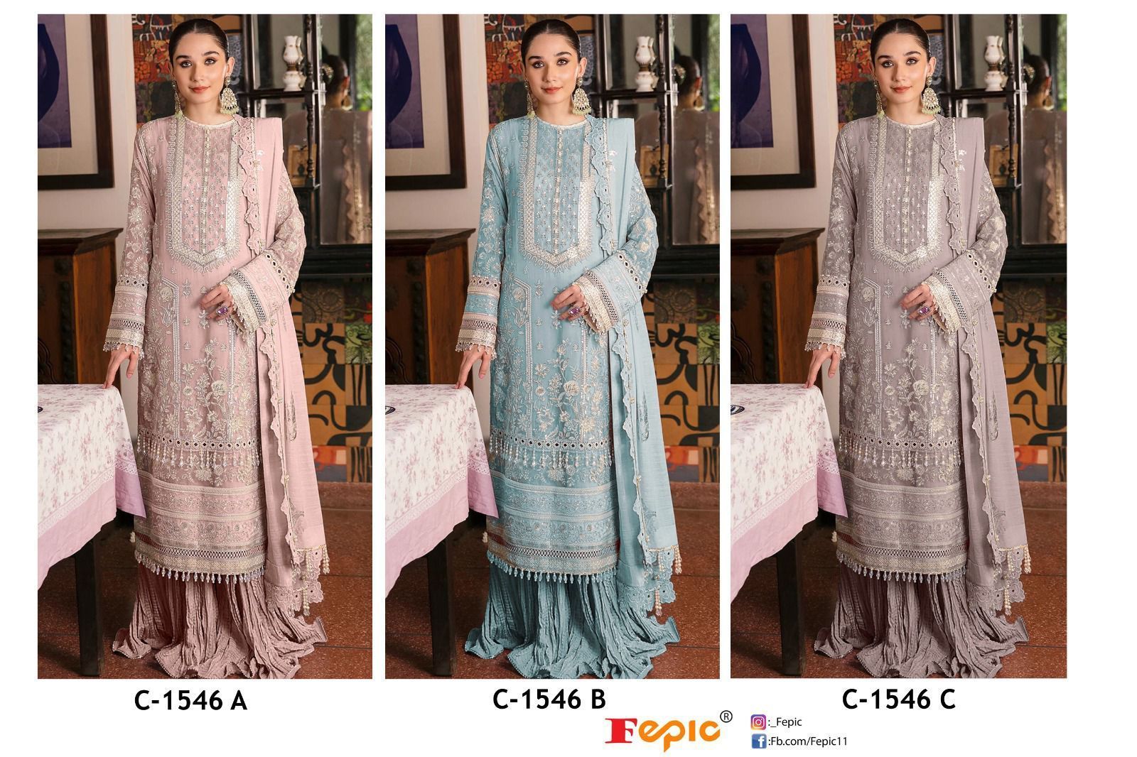 FEPIC-ROSEMEEN-C-1546-ORGANZA-EMBROIDERY-PAKISTANI-SUITS-SUPPLIER-SURAT-4