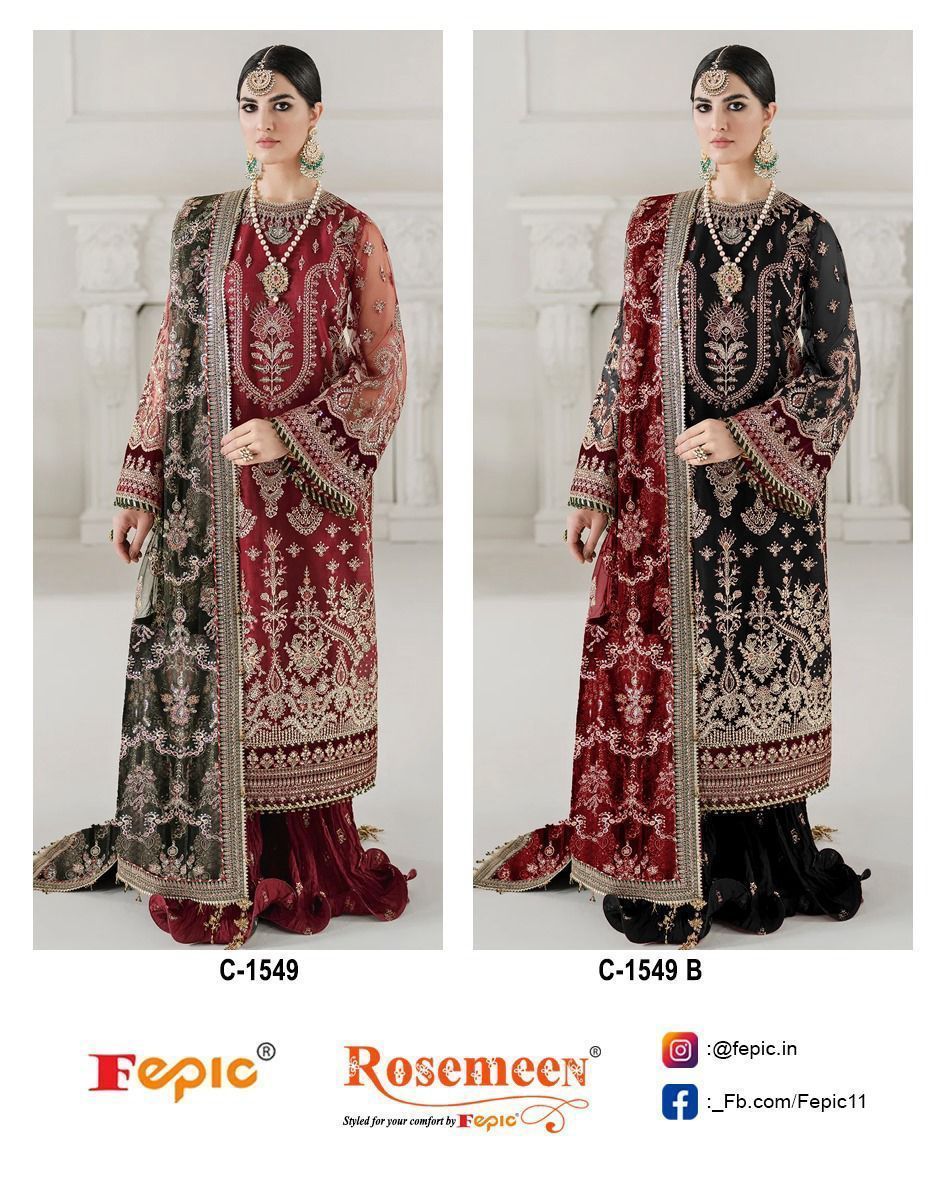 FEPIC-ROSEMEEN-C-1549-PAKISTANI-ORGANZA-SALWAR-KAMEEZ-WHOLESALER-4