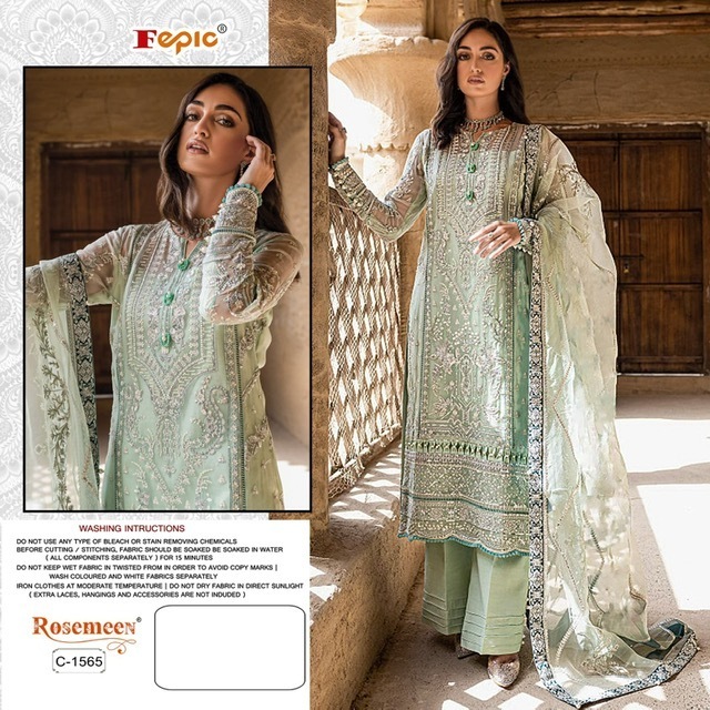 FEPIC-ROSEMEEN-C-1565-ORGANZA-EMBROIDERY-PAKISTANI-SUITS-AT-SURAT-1