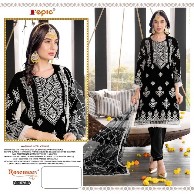 FEPIC-ROSEMEEN-C-1576-ORGANZA-PAKISTANI-SUITS-WHOLESALER-SURAT-2
