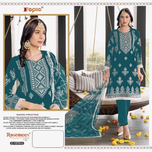 FEPIC-ROSEMEEN-C-1576-ORGANZA-PAKISTANI-SUITS-WHOLESALER-SURAT-3