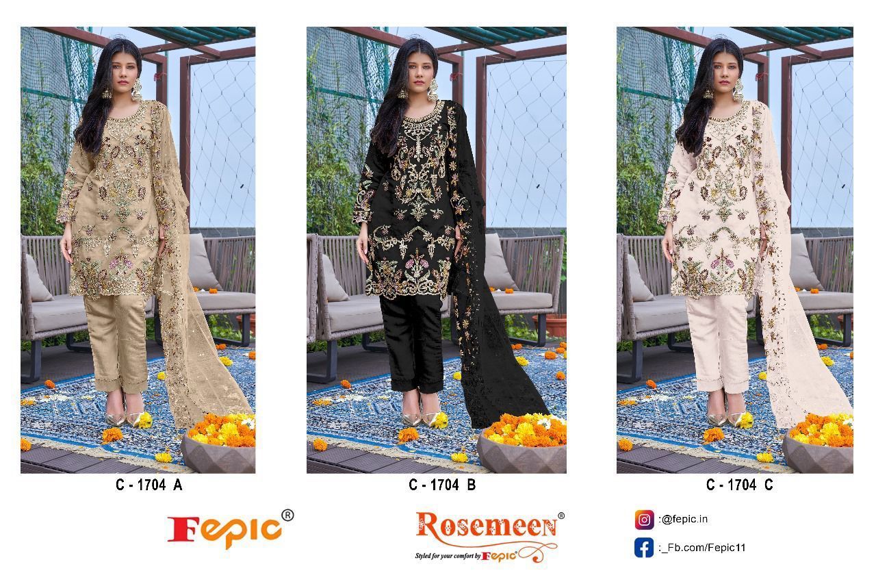 FEPIC-ROSEMEEN-C-1704-ORGANZA-PAKISTANI-SALWAR-SUITS-WHOLESALER-IN-SURAT-1