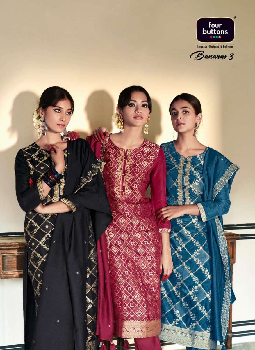FOUR-BUTTONS-BANARAS-VOL-3-READYMADE-3-PCS-SALWAR-SUITS-SUPPLIER-SURAT-1