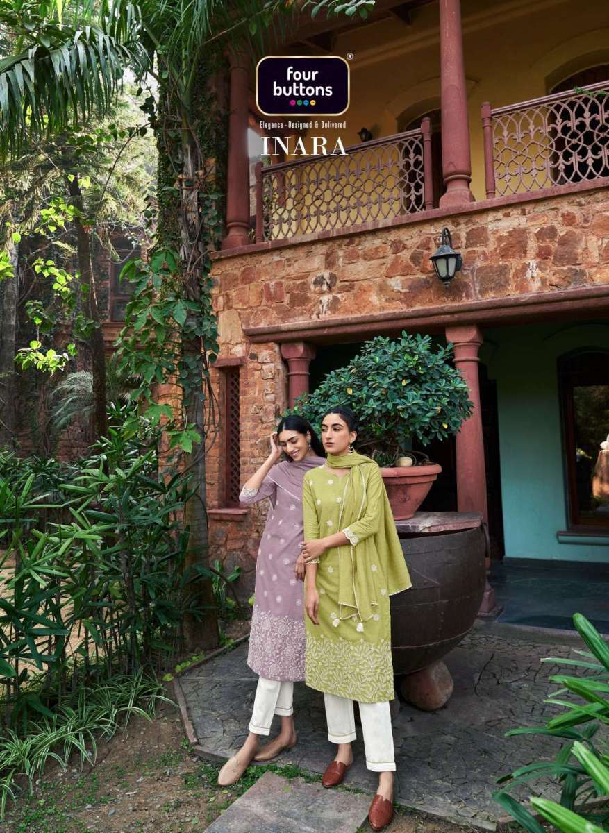 FOUR-BUTTONS-INARA-READYMADE-KURTI-PANT-WITH-DUPATTA-WHOLESALER-SURAT-1