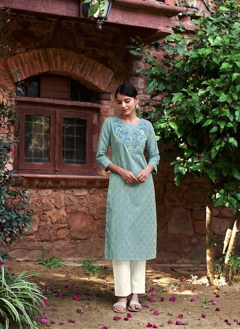 FOUR-BUTTONS-RAABTA-COTTON-KURTI-WITH-PANTS-WHOLESALER-SURAT-3