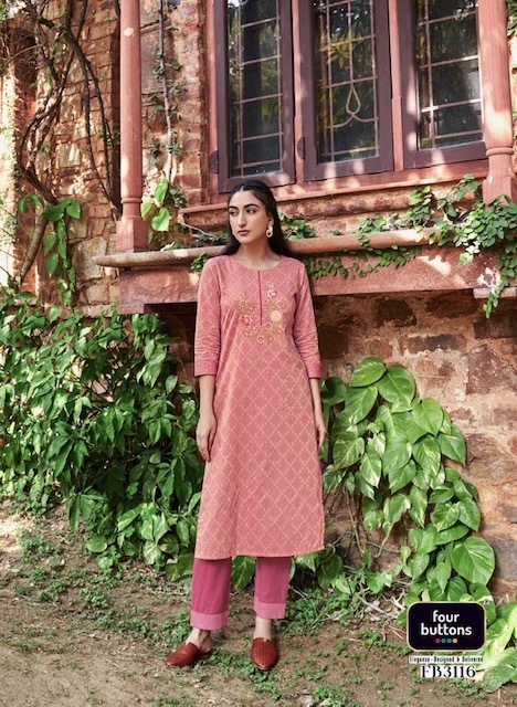 FOUR-BUTTONS-RAABTA-COTTON-KURTI-WITH-PANTS-WHOLESALER-SURAT-7