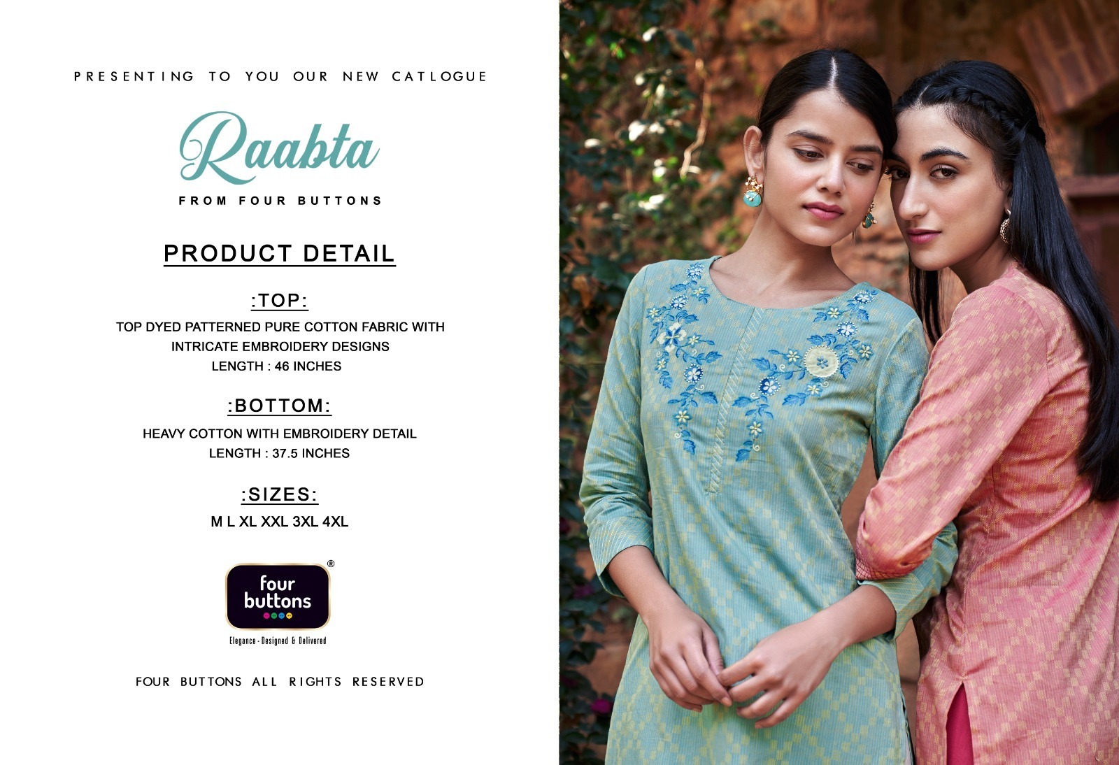 FOUR-BUTTONS-RAABTA-COTTON-KURTI-WITH-PANTS-WHOLESALER-SURAT-9