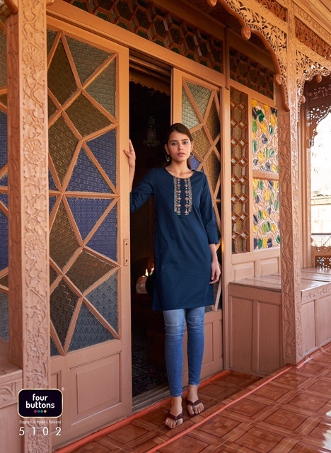 FOUR-BUTTONS-TULIP-2-EMBROIDERED-KURTIS-LATEST-CATALOGUE-8