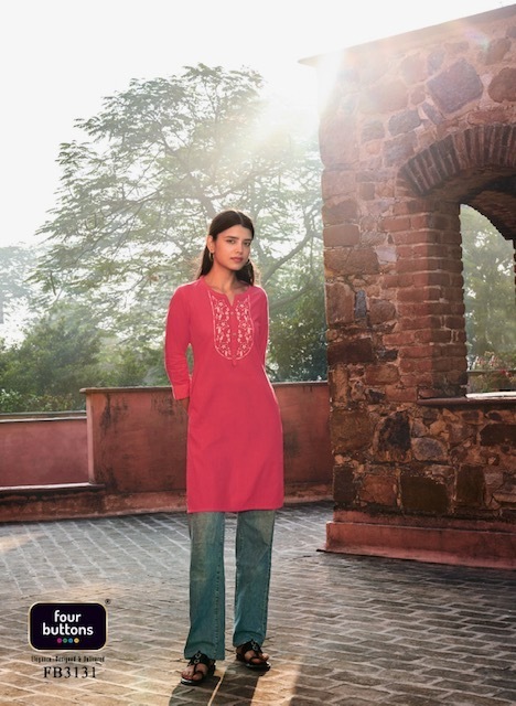 FOUR-BUTTONS-TULIP-VOL-3-COTTON-DOBBY-KURTIS-COLLECTION-2023-9