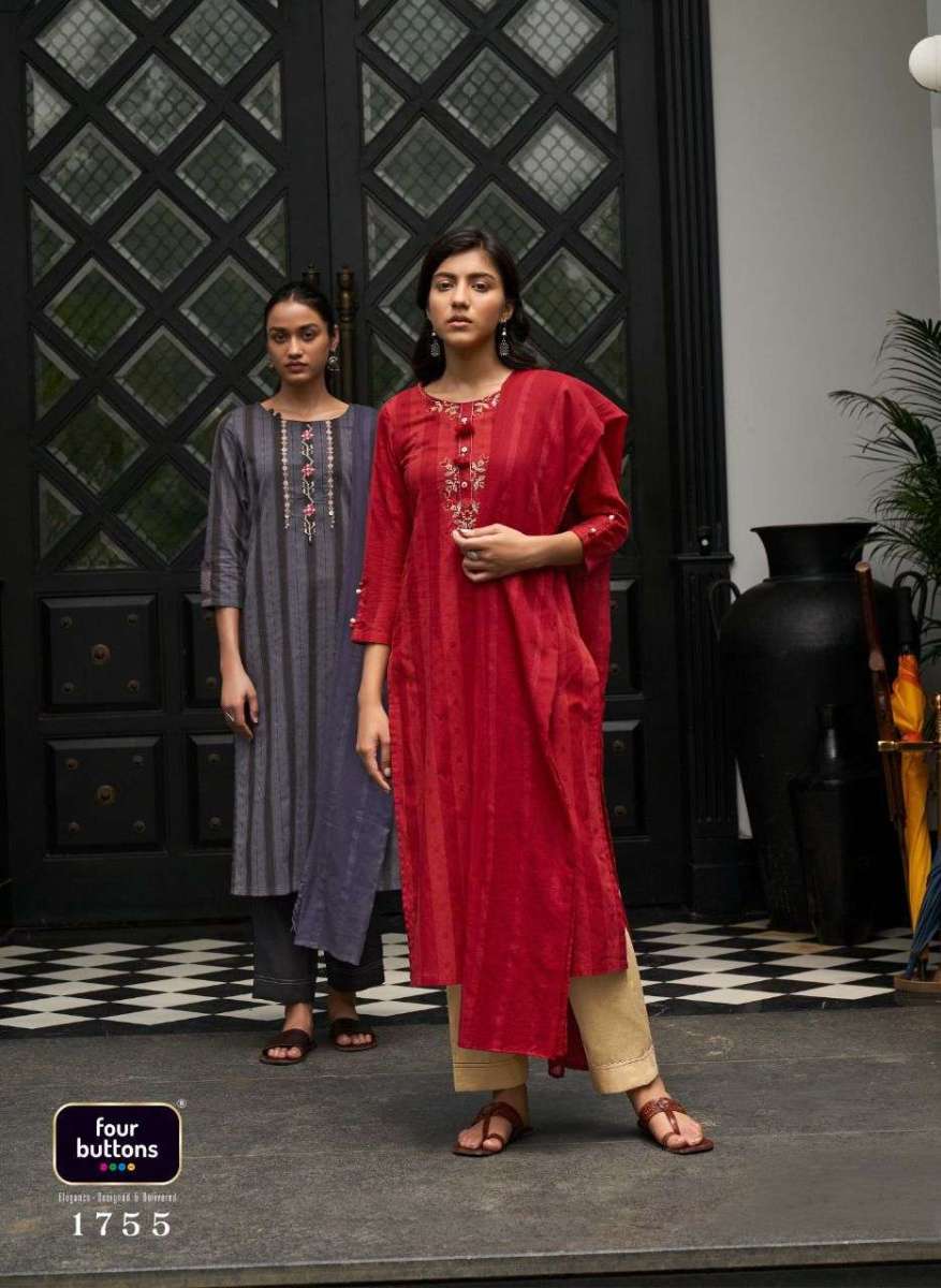 FOUR-BUTTONS-ZIBA-READYMADE-KURTI-PANT-WITH-DUPATTA-3-PCS-SET-3
