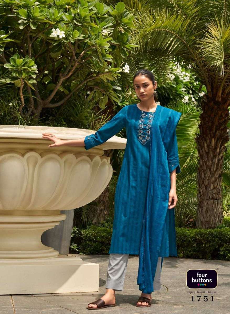 FOUR-BUTTONS-ZIBA-READYMADE-KURTI-PANT-WITH-DUPATTA-3-PCS-SET-5