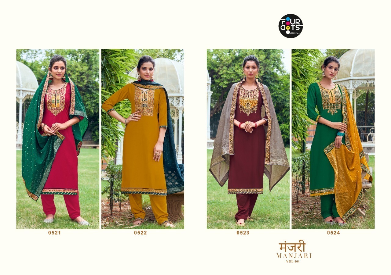 FOUR-DOTS-MANJARI-VOL-6-SALWAR-SUITS-WHOLESALER-2
