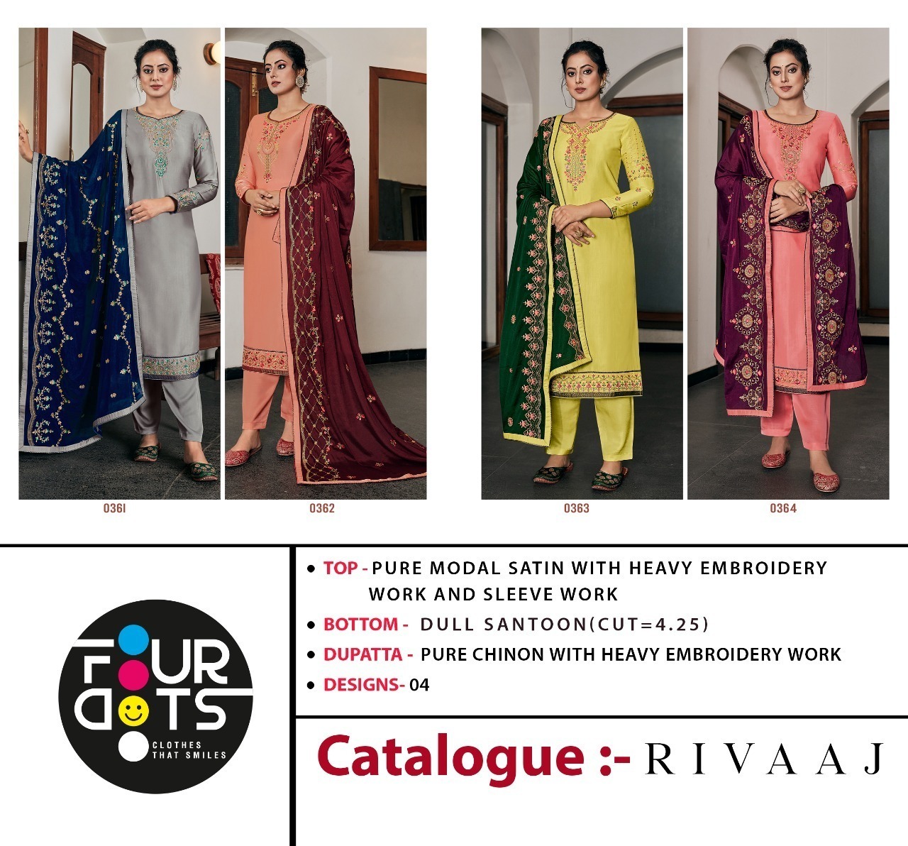 FOUR-DOTS-RIVAAJ-EMBROIDERED-SUITS-AT-WHOLESALE-1