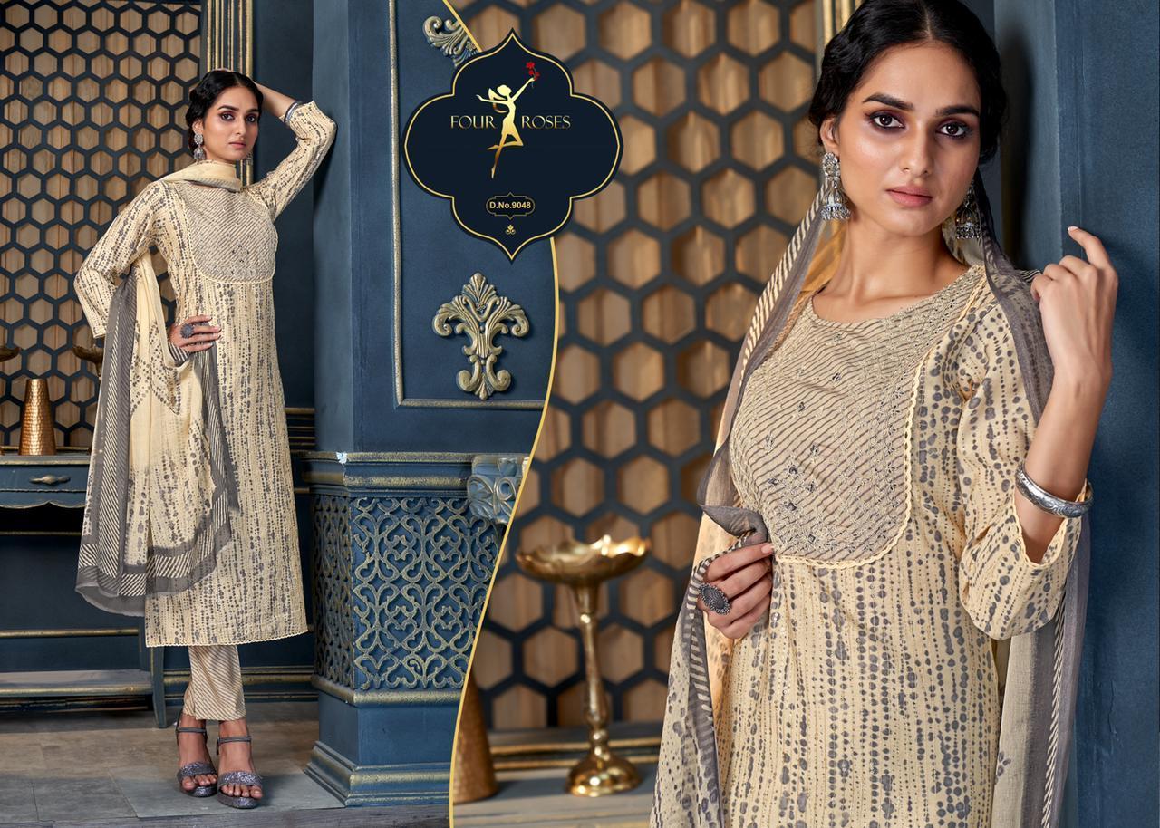 FOUR-ROSES-9039-TO-9048-SERIES-MODAL-CHANDERI-PRINTED-SUITS-WHOLESALE-10