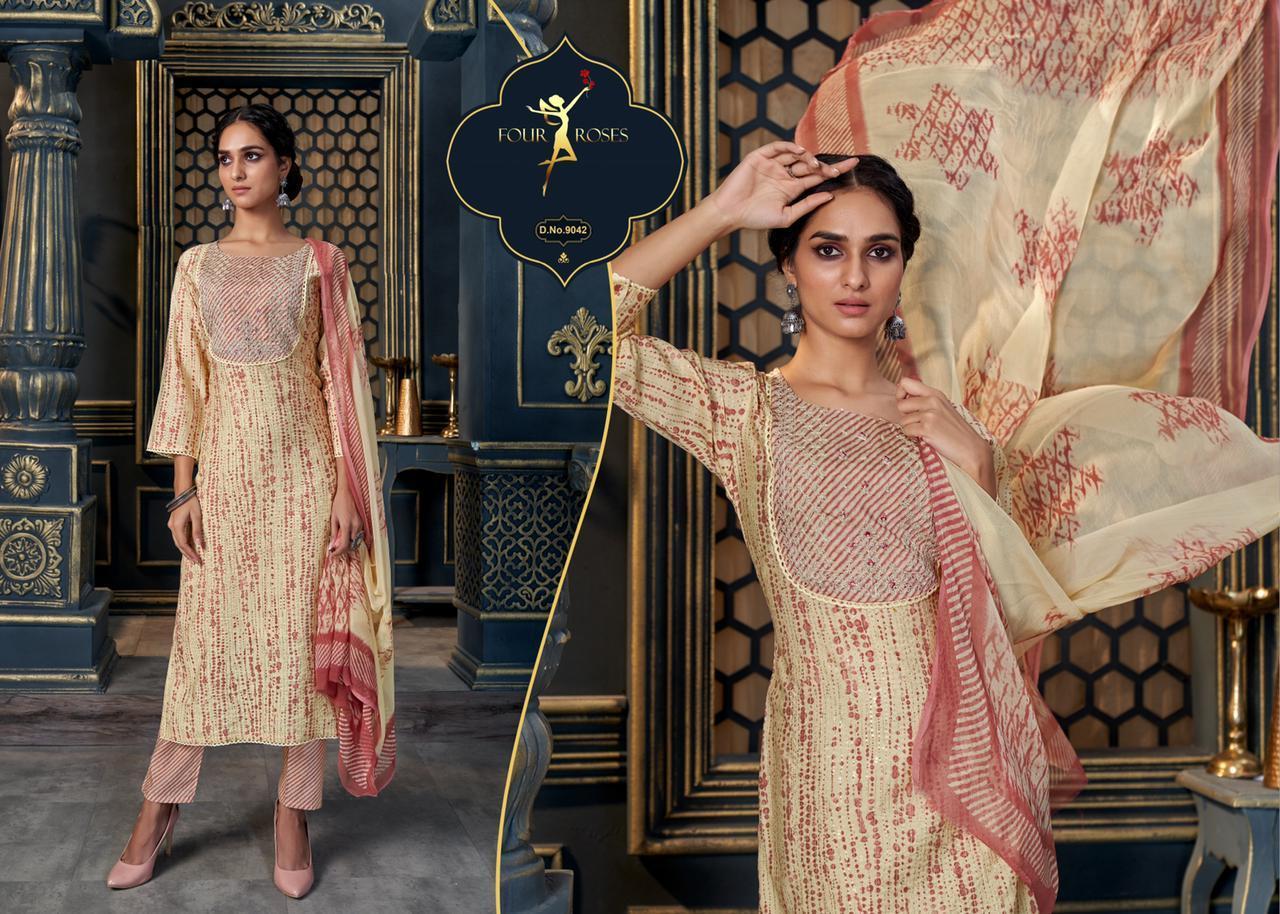 FOUR-ROSES-9039-TO-9048-SERIES-MODAL-CHANDERI-PRINTED-SUITS-WHOLESALE-4