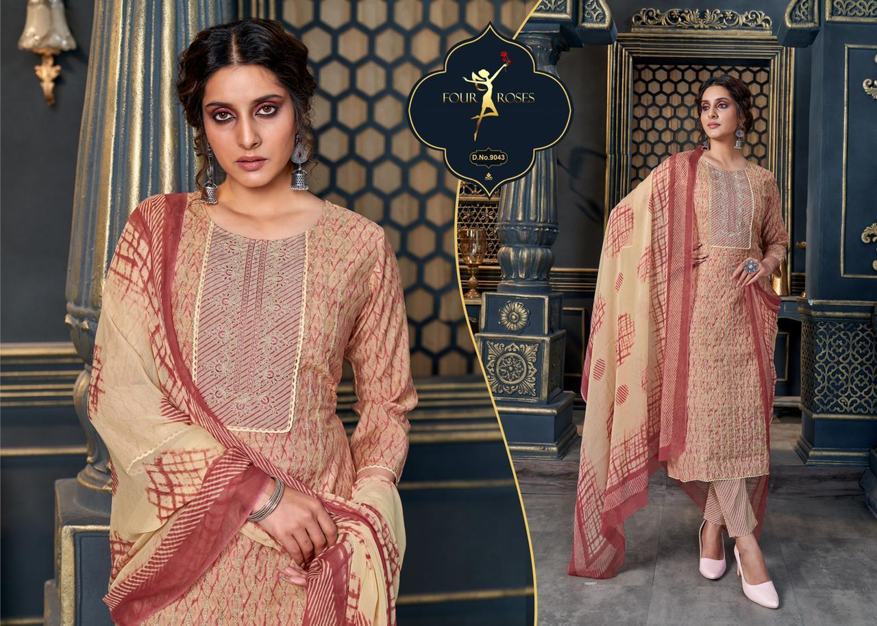 FOUR-ROSES-9039-TO-9048-SERIES-MODAL-CHANDERI-PRINTED-SUITS-WHOLESALE-5