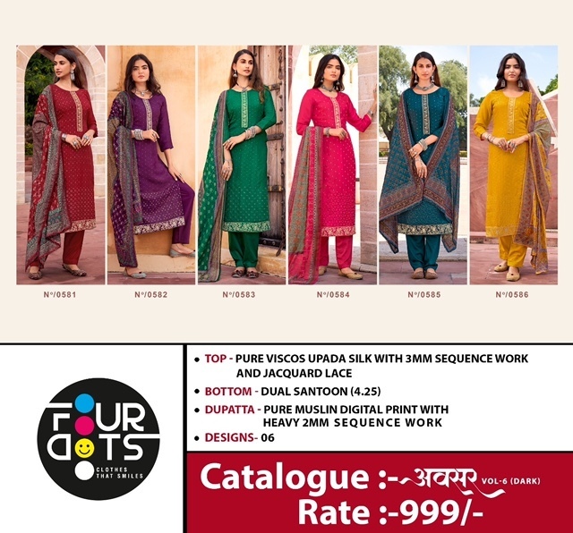 FOURDOTS-AVSHAR-VOL-6-DARK-UPADA-SILK-SALWAR-SUITS-AT-WHOLESALE-4