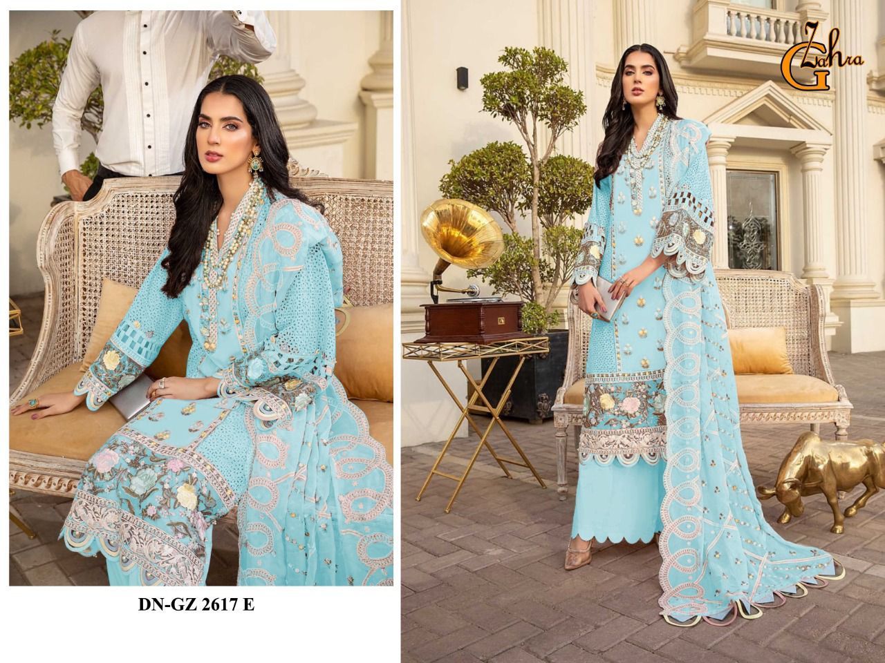 G-ZAHRA-D.NO-2617-A-TO-2617-E-PAKISTANI-GEORGETTE-SUITS-WHOLESALER-1