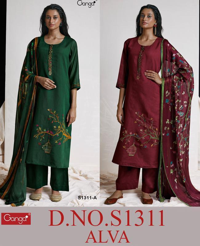 GANGA-ALVA-S1311-WOVEN-SILK-JACQUARD-SUITS-WHOLESALER-SURAT-6