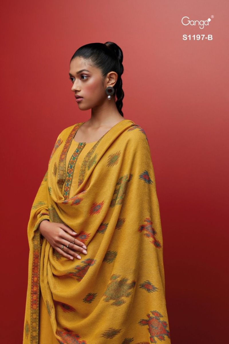 GANGA-AURI-S-1197-WOOL-PASHMINA-DOBBY-WINTER-SUITS-WHOLESALE-3