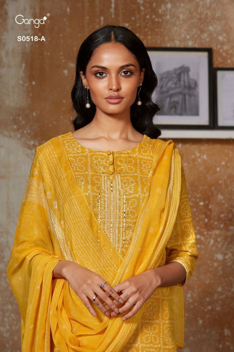 GANGA-DESTANDESTAN-518-WOOL-DOBBY-PRINTED-SUITS-LATEST-CATALOGUE-2