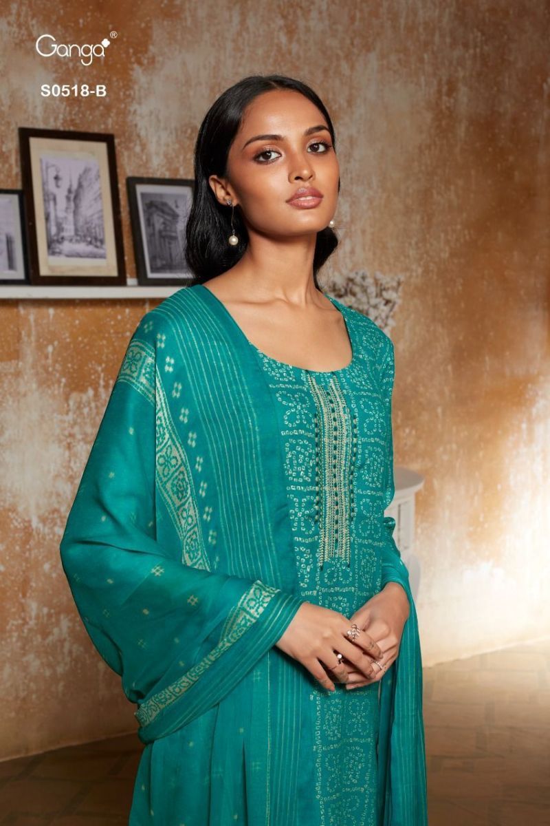 GANGA-DESTANDESTAN-518-WOOL-DOBBY-PRINTED-SUITS-LATEST-CATALOGUE-5