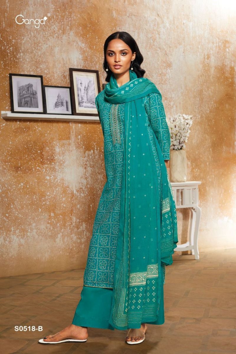 GANGA-DESTANDESTAN-518-WOOL-DOBBY-PRINTED-SUITS-LATEST-CATALOGUE-6