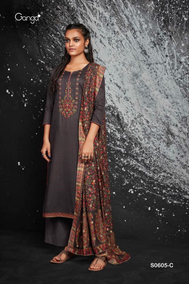 GANGA-EVELEEN-605-SERIES-WOOL-PRINTED-SUITS-BY-WINTER-COLLECTION-9
