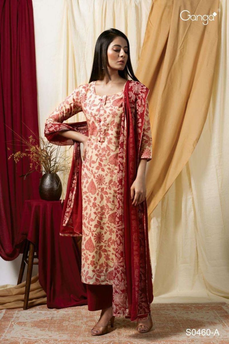GANGA-INNA-D.NO-460-COTTON-PRINTED-SUITS-AT-SURAT-MANFACTURER-2