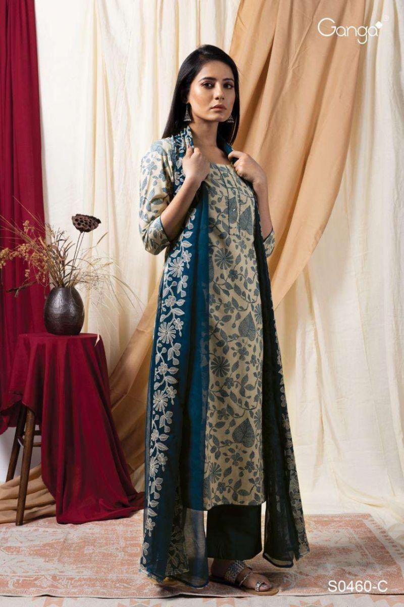 GANGA-INNA-D.NO-460-COTTON-PRINTED-SUITS-AT-SURAT-MANFACTURER-4