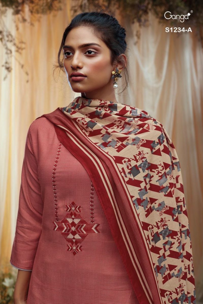 GANGA-KEYA-1234-SERIES-WOOL-PASHMINA-DOBBY-PRINTED-WINTER-SUITS-WHOLESALE-1