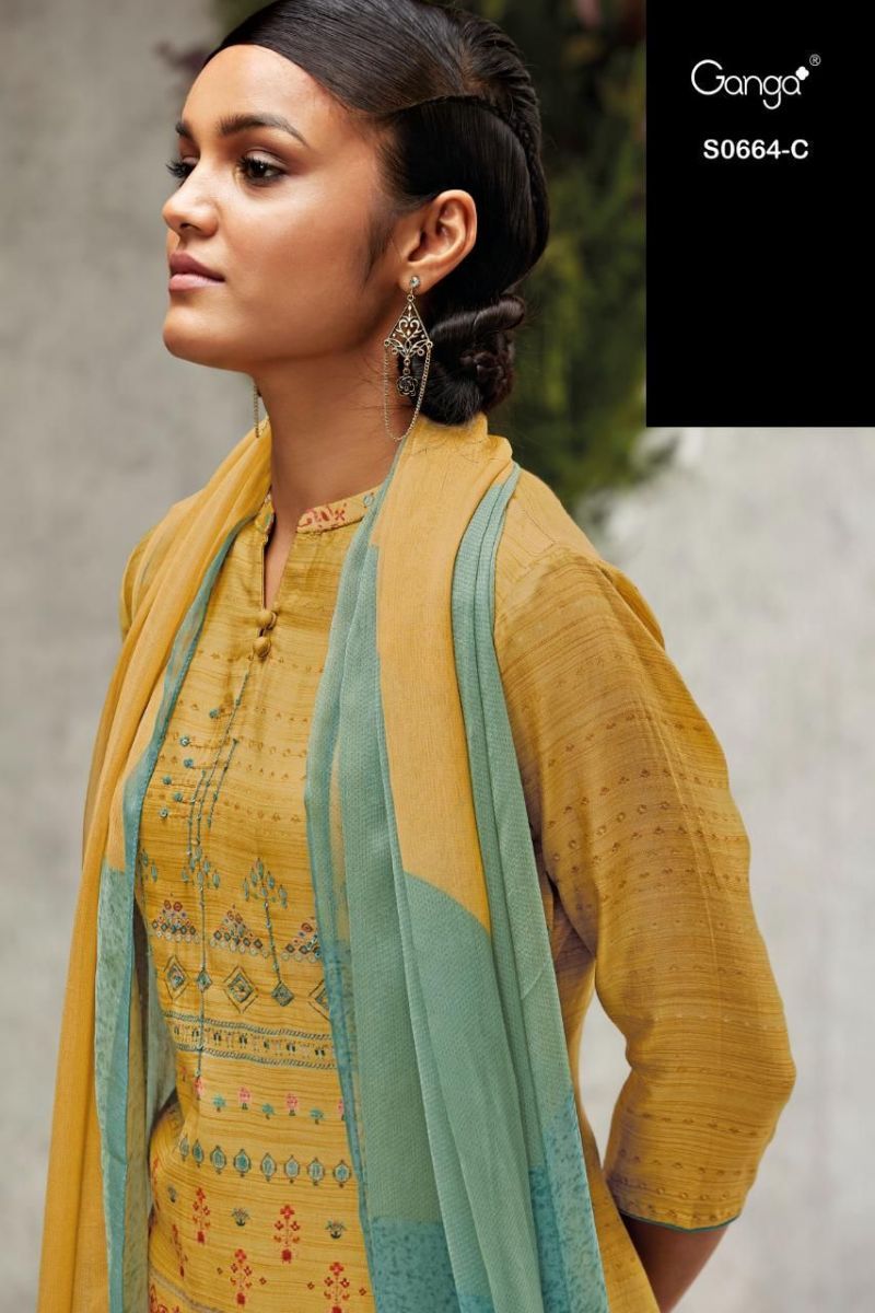 GANGA-VANYA-D.NO-664-SILK-SALWAR-SUITS-MANUFACTURER-SURAT-9