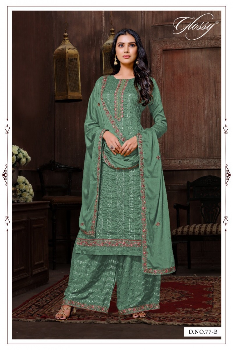 GLOSSY-D.NO-77-SALWAR-SUITS-WHOLESALER-SURAT-3