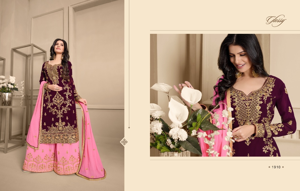 GLOSSY-EHSAAS-GEORGETTE-WITH-EMBROIDERY-SUITS-AT-WHOLESALE-8