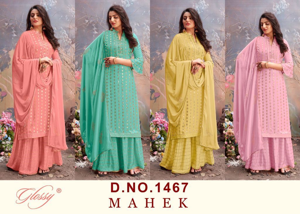 GLOSSY-MAHEK-D.NO-1467-VISCOSE-CHINON-SALWAR-SUITS-LATEST-CATALOGUE-5