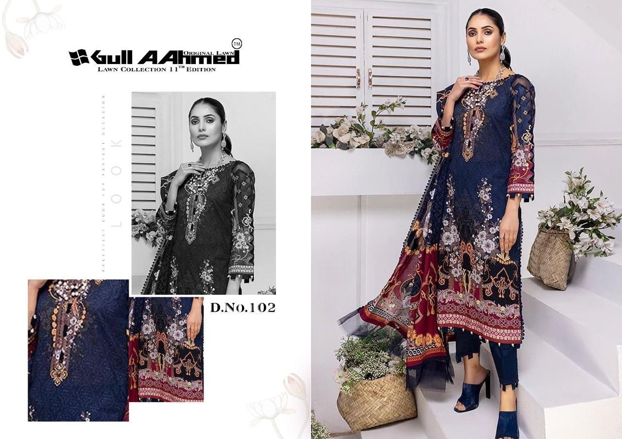 GUL-AAHMED-VOL-11-ORIGINAL-LAWN-KARACHI-SUITS-WHOLESALE-5
