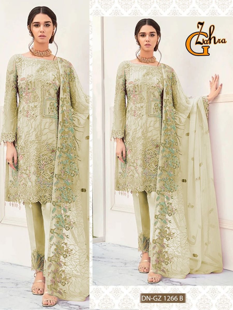 GUL-ZAHRA-D.NO-1266-FOUX-GEORGETTE-PAKISTANI-SUITS-WHOLESALE-2
