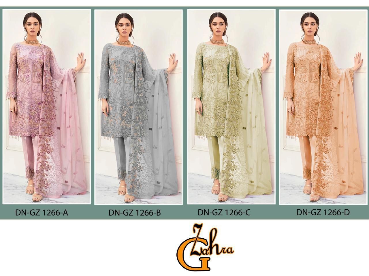 GUL-ZAHRA-D.NO-1266-FOUX-GEORGETTE-PAKISTANI-SUITS-WHOLESALE-7