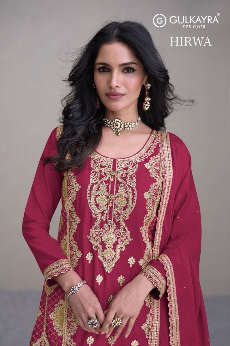 GULKAYRA-DESIGNER-HIRWA-CHINON-SALWAR-SUIT-DISTRIBUTOR-IN-SURAT-1