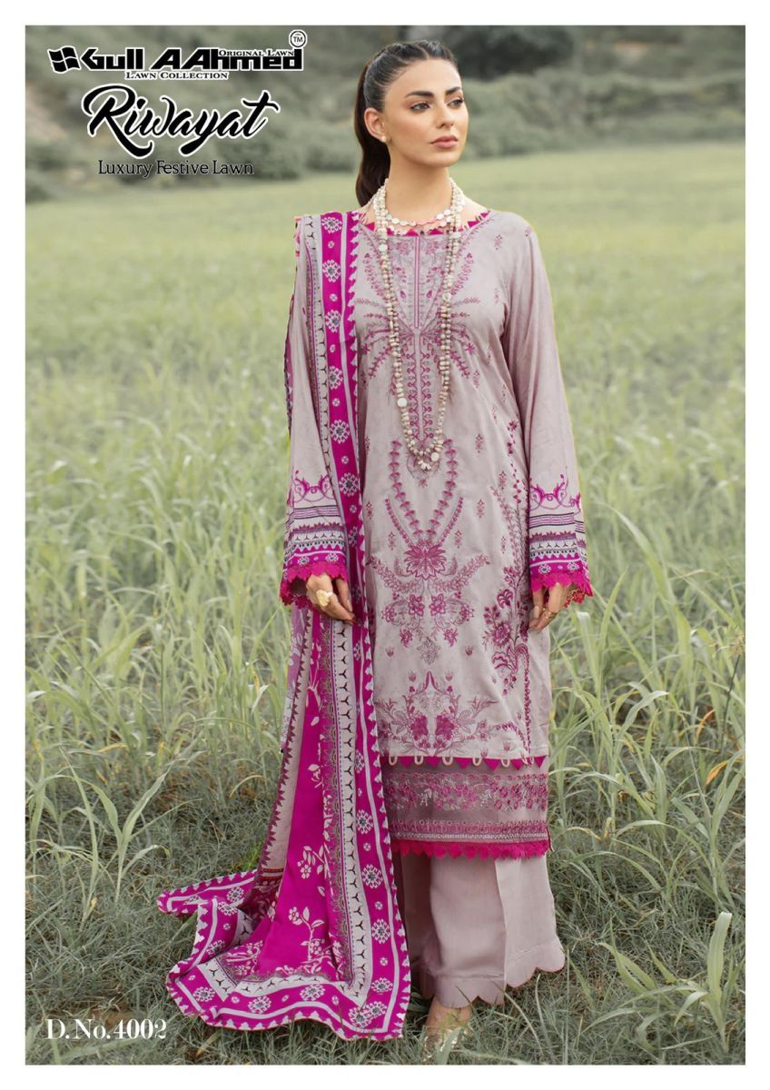 GULL-AAHMED-RIWAYAT-VOL-4-PURE-LAWN-KARACHI-SUITS-WHOLESALER-2