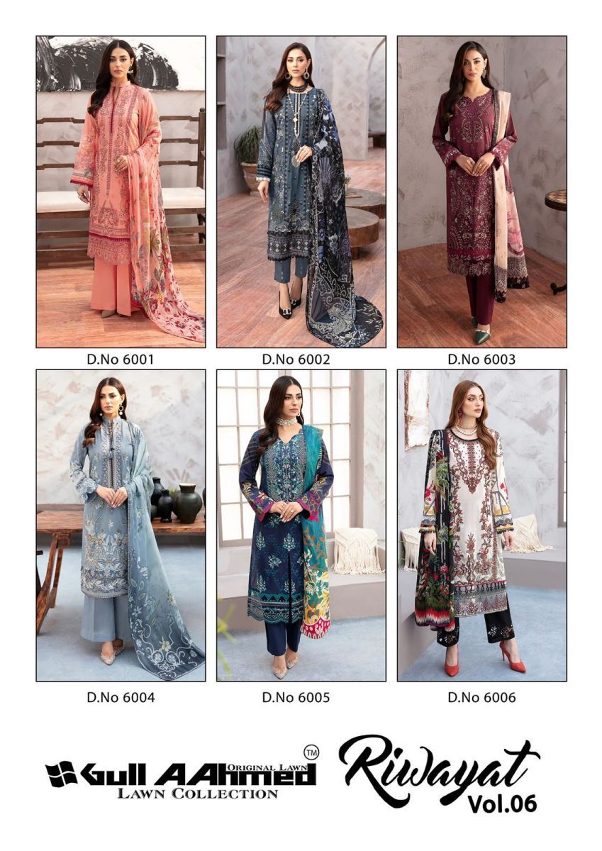 GULL-AAHMED-RIWAYAT-VOL-6-LAWN-COLLECTION-SALWAR-SUIT-WHOLESALER-IN-SURAT-8