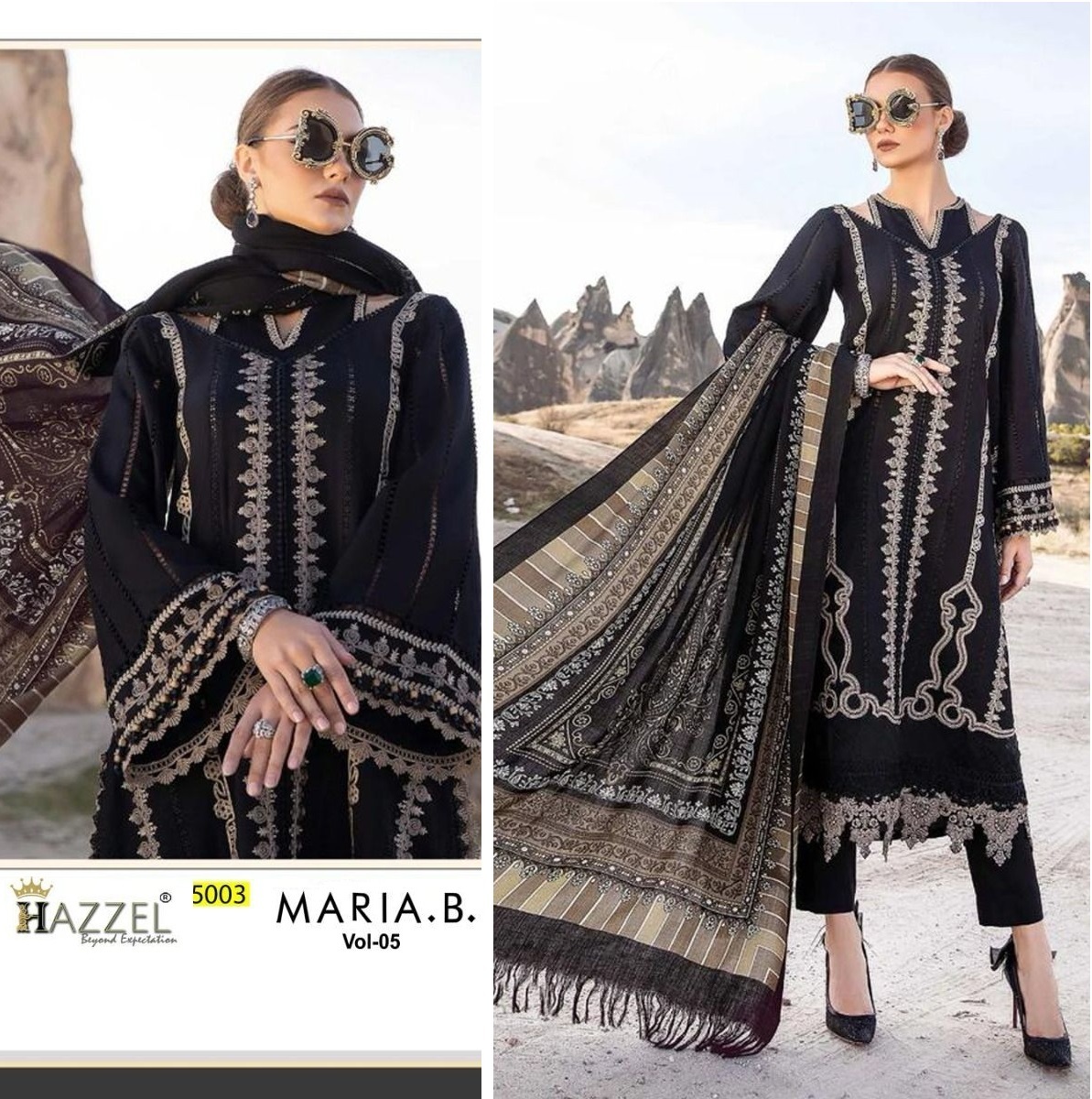 HAZZEL-5003-MARIA-B-VOL-5-COTTON-SALWAR-SUITS-1