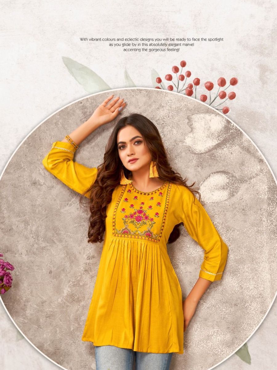 HERITAGE-KAJREE-VOL-2-DESIGNER-RAYON-SLUB-SHORT-KURTIS-2