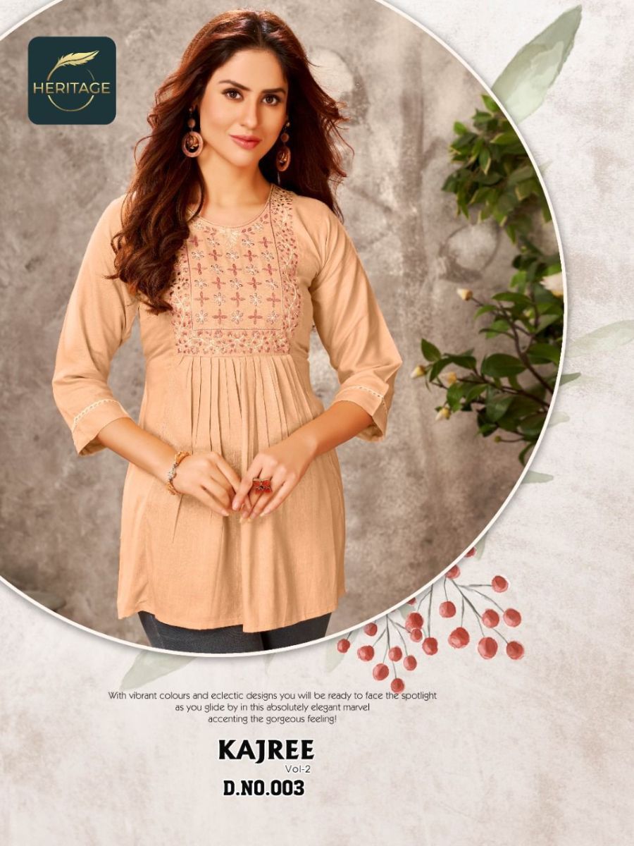 HERITAGE-KAJREE-VOL-2-DESIGNER-RAYON-SLUB-SHORT-KURTIS-7