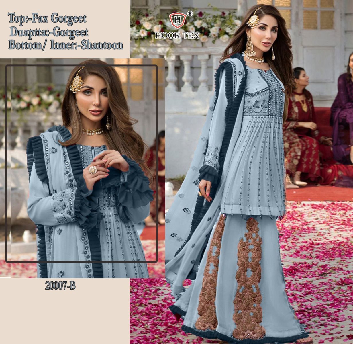 HOOR-TEX-20007-SERIES-FOX-GEORGETTE-SALWAR-SUITS-WHOLESALE-1
