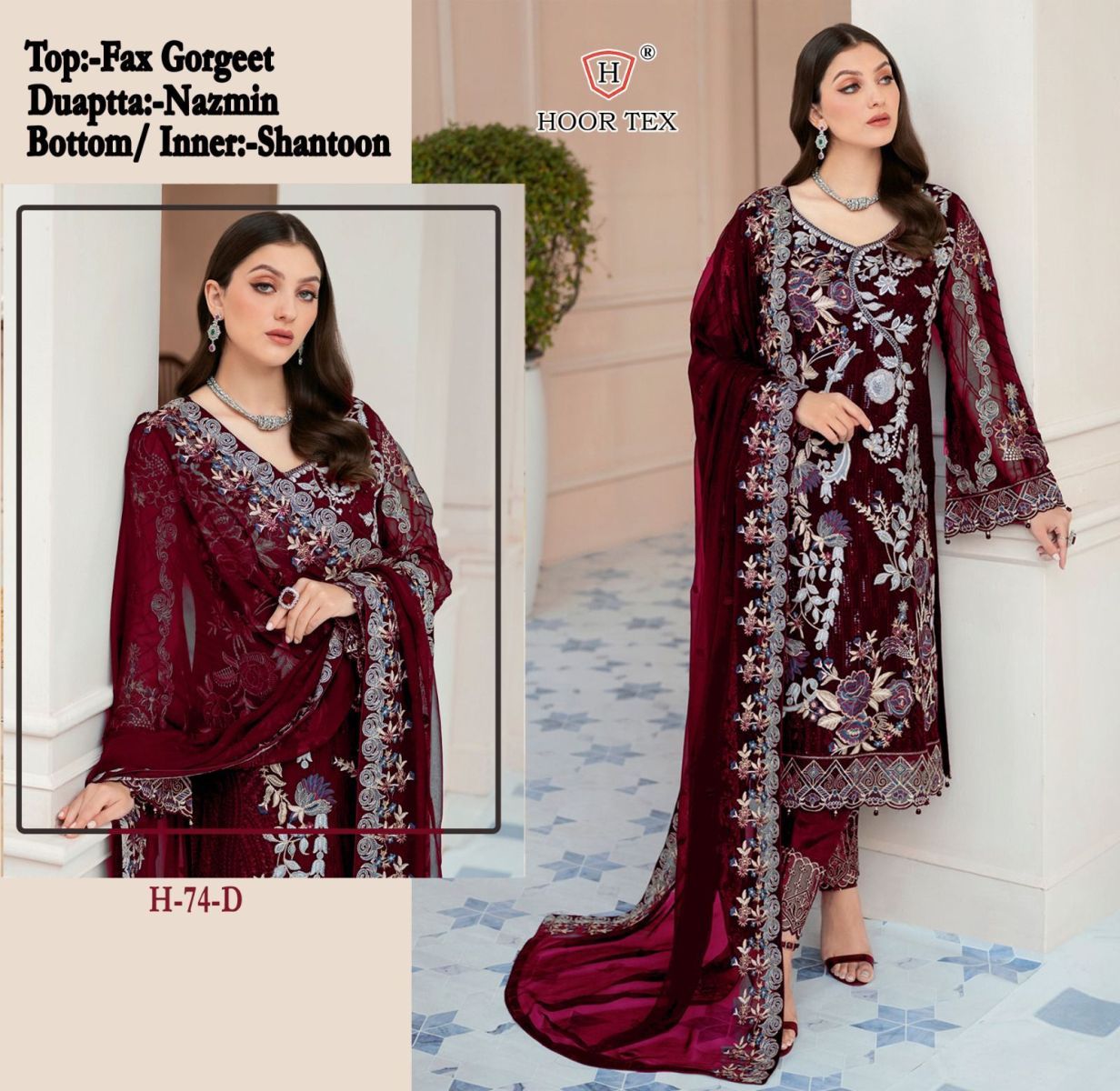 HOOR-TEX-H-74-FOUX-GEORGETTE-SALWAR-KAMEEZ-WHOLESALER-SURAT-4